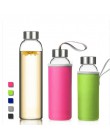 Pors marka 550ml styl sportowy szklana butelka wody przenośna wycieczka rowerowa solidna przezroczysta butelka biurowa