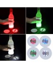 Mini Glow Coaster butelka LED Light naklejki festiwal klub nocny Bar Party wazon dekoracji LED Glorifier filiżanki Mat 3 tryby 