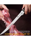 8 cal zakrzywione nóż do trybowania kuchnia nóż ze stali nierdzewnej kute elastyczne kości łosoś Sushi drobnych surowe ryby nóż 