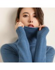Nowa jesienno-zimowa miękki kaszmir swetry z golfem swetry damskie 2019 koreański, slim-fit pull sweter odzież damska swetry