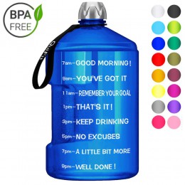 QuiFit 3.78L 2.2L 1.3L jasne duże galon butelki na wodę z tworzywa sztucznego o dużej pojemności dla GYM Fitness turystyki BPA d