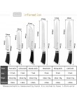 SOWOLL wysokiej jakości 6 sztuk nóż ze stali nierdzewnej zestaw noży kuchennych narzędzia narzędzia do krojenia Santoku krojenie