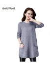 Luźne swetry dla kobiet 2019 wiosna jesień długa koszula swetry swetry zimowe Plus rozmiar 4XL dzianina damska odzież wierzchnia