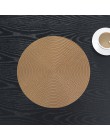 1PC okrągłe podkładki izolacyjne maty stołowe podkładki plastikowe ustawienie stołu antypoślizgowe maty antypoślizgowe kawa herb