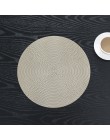 1PC okrągłe podkładki izolacyjne maty stołowe podkładki plastikowe ustawienie stołu antypoślizgowe maty antypoślizgowe kawa herb