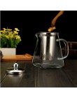 Szkło odporne na ciepło czajniczek z zaparzacz ze stali nierdzewnej podgrzewany pojemnik dzbanek na herbatę dobry przezroczysty 