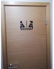 Mr. & mrs cytaty naklejki na drzwi Home Decor toaleta łazienka WC tapeta Art drzwi naklejki dekoracyjne winylowe zdejmowany plak