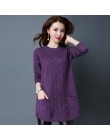 Luźne swetry dla kobiet 2019 wiosna jesień długa koszula swetry swetry zimowe Plus rozmiar 4XL dzianina damska odzież wierzchnia