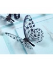 18 sztuk 3D czarno-biała naklejka z motylami artystyczna naklejka ścienna dekoracja wnętrz wystrój pokoju gorąca sprzedaż