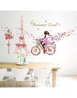 Romantyczny kwiatowy wróżka huśtawka naklejki ścienne dla dzieci dekoracja ścienna do pokoju sypialnia salon dzieci pokój dziewc