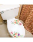 Kolorowe kwiaty 3D naklejki ścienne piękna piwonia naklejki na lodówkę szafa toaleta dekoracja łazienki naklejki ścienne pcv/kle