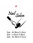 Gorąca sprzedaż Salon kosmetyczny Vinyl naklejka ścienna naklejka Salon paznokci do dekoracja do pokoju dziewczęcego akcesoria S