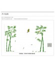 Wymienny zielony las bambusowy głębokości naklejki ścienne kreatywny chiński styl diy drzewo naklejki dekoracyjne do dekoracji s