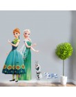 Królowa śniegu Aurora księżniczka naklejki na okna dla dzieci pokój dekoracji wnętrz Cartoon sztuka na ścianę dziewczyny naklejk