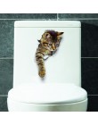 Najnowszy Home Decor koty 3D naklejki ścienne Hole View naklejka na toaletę Cat Home Decoration naklejki ścienne pcv wymienny Ar