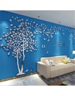 Duży rozmiar drzewo akryl dekoracyjny 3D naklejka ścienna sztuka diy tło telewizora ściana plakat do dekoracji domu sypialnia sa