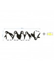 1PC Funny Penguin lodówka do kuchni naklejki naklejki do samodzielnego wykonania jadalnia kuchnia dekoracyjne naklejki ścienne d