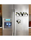 1PC Funny Penguin lodówka do kuchni naklejki naklejki do samodzielnego wykonania jadalnia kuchnia dekoracyjne naklejki ścienne d