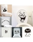 Funny Smile naklejki ścienne do łazienki toaleta Home Decoration wodoodporna ściana naklejki na naklejka na toaletę dekoracyjny 