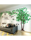 Duży rozmiar drzewo akryl dekoracyjny 3D naklejka ścienna sztuka diy tło telewizora ściana plakat do dekoracji domu sypialnia sa