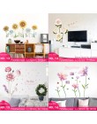 24 rodzaje duże kwiaty naklejki ścienne sypialnia TV Sofa romantyczne kwiaty dekory domu DIY Mural artystyczne nalepki ścienne t