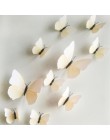 12 sztuk kreatywne dekoracje ślubne 3D lodówka motyl do dekoracji ściany Sticke dzieci okno sklep ETH002. Wystrój domu
