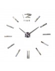 Nowe diy akrylowe naklejki ścienne z efektem lustra zegar duży nowoczesny design naklejki 3d europa wzór home decora zegary pega