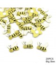 100 sztuk kolorowe Bee drewniane biedronka gąbka samoprzylepne naklejki samoprzylepne lodówka/naklejki ścienne dla dzieci Scrapb