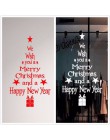 Błogosławieństwo świąteczne naklejki ścienne z motywem drzewa DIY naklejki na okna pcv wodoodporna ściana tapety dekoracje świąt