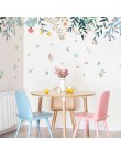DICOR DIY kwiaty odbicie dekoracja wnętrz ściana artystyczna naklejki do salonów kolorowe piękne zdejmowane Adesivo de parede