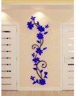 3D kwiat w wazonie drzewo DIY wymienny Art ścienne winylowe naklejki kalkomania Mural Home Decor dla domu sypialnia dekoracja ot