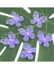 20 sztuk siatki Multicolor pcv motyl naklejki ścienne dla dziewczyny dzieci pokoje dla dzieci 3D lodówka do kuchni ślub dekoracj