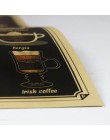 Filiżanka kawy bary kuchnia rysunek papier pakowy plakat barowy ozdoby plakat w stylu Vintage naklejki ścienne ozdoby do dekorac