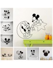 Lovely Mickey Mouse Minnie Vinyl naklejka ścienna do dekoracja pokoju dziecięcego przedszkole dekoracja sypialni dziecięcej nakl