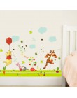 Niedźwiadek Cartoon diy ściana naklejki dla dzieci pokój dziecięcy Decaor 3d okno niedźwiedź kubuś puchatek naklejki ścienne do 