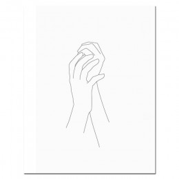 Szkic ścienny linia artystyczna rysunek drukuj minimalistyczny prosty moda plakat na płótnie czarny biały obraz cytat miłosny de