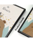 Niedźwiedź królik Fox Deer przedszkole obraz ścienny na płótnie Cartoon Nordic plakaty i druki zdjęcia ścienny dziewczyna chłopi