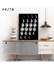Faza księżyca płótno plakaty i druki minimalistyczna Luna Wall Art malarstwo abstrakcyjne Nordic zdjęcia do dekoracji nowoczesne