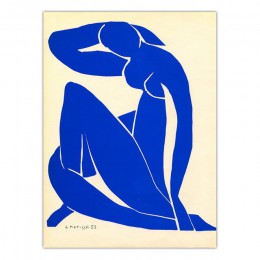 Abstrakcyjne płótna dekoracyjne do domu artystyczny obraz francuski Henri Matisse niebieski Nude plakaty Hd drukuj obraz ścienny