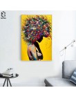 Nowoczesna dziewczęca portret wydruki na płótnie obraz olejny na ścianie plakat artystyczny zdjęcia do biura salon dekoracji wnę