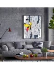 Wall Art wydruki na płótnie plakat Nordic malarstwo kot kreskówka i mysz zdjęcia dekoracja wnętrz nowoczesny salon modułowe opra