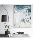 Fala oceaniczna krajobrazy płótno malarstwo Seascape Nordic plakaty i druki dekoracja wnętrz salon obrazy na ścianę Unframed