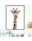 Obraz na płótnie wydrukowany plakat Home dekoracyjne zwierzę żyrafa cytaty plakat skandynawski malarstwo ścienne obrazy artystyc