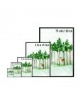 Akwarela roślin zielonych liści obraz na płótnie drukowany plakat nowoczesna ściana minimalistyczna sypialnia salon dekoracji