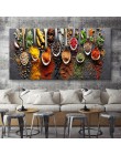 Żywności malarstwo nowoczesne przyprawy plakat na płótnie modułowa obrazek dla kuchni restauracji dekoracji wnętrz Wall Art HD d
