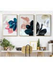 Kolorowe liście zdjęcia ścienny do salonu dekoracje do domu Nordic rośliny plakat obraz ścienny na płótnie plakaty i druki