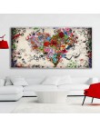 Abstrakcyjny obraz olejny na płótnie kolorowe kwiaty serca plakat na ścianę do salonu zdjęcia do dekoracji domu Cuadros