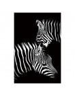 Nordic płótno artystyczny obraz Wall Art zwierząt płótno malarstwo lew Zebra zdjęcia ścienny plakaty z nadrukiem do salonu Home 