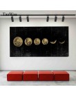 TAAWAA Big Size zaćmienie księżyca obraz na ścianę minimalistyczny plakat na płótnie wszechświat długi baner artystyczny obraz H