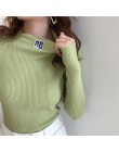 JoinYouth pół swetry z golfem stałe aplikacje 2020 jesień zima wszystko mecz kobiety swetry nowa dopasowana Pull Femme moda J261